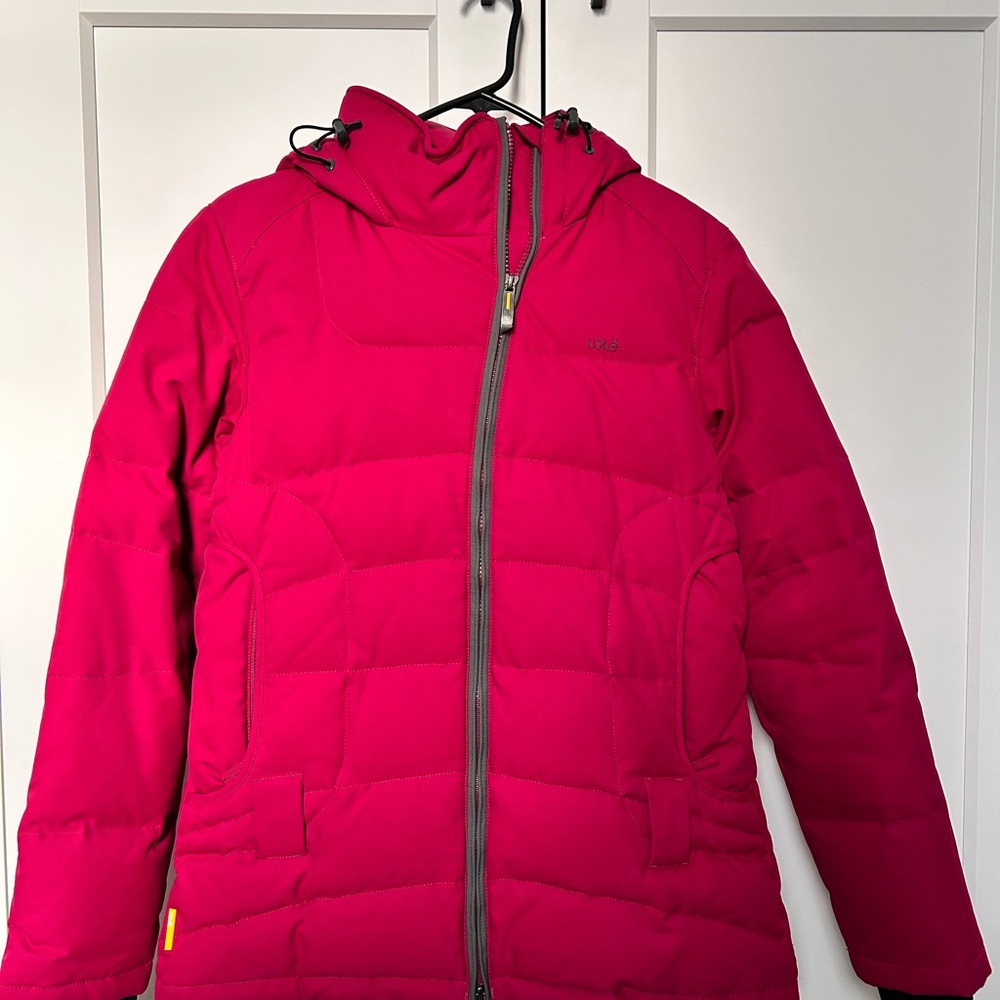 Very Warm Pink Puffer Jacket with Hood